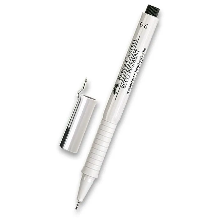 Hlavný obrázok produktu Popisovač Faber-Castell Ecco Pigment - černý 0,6 mm