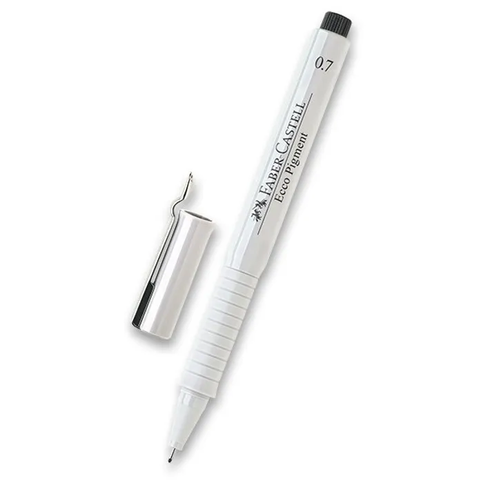 Hlavný obrázok produktu Popisovač Faber-Castell Ecco Pigment - černý 0,7 mm