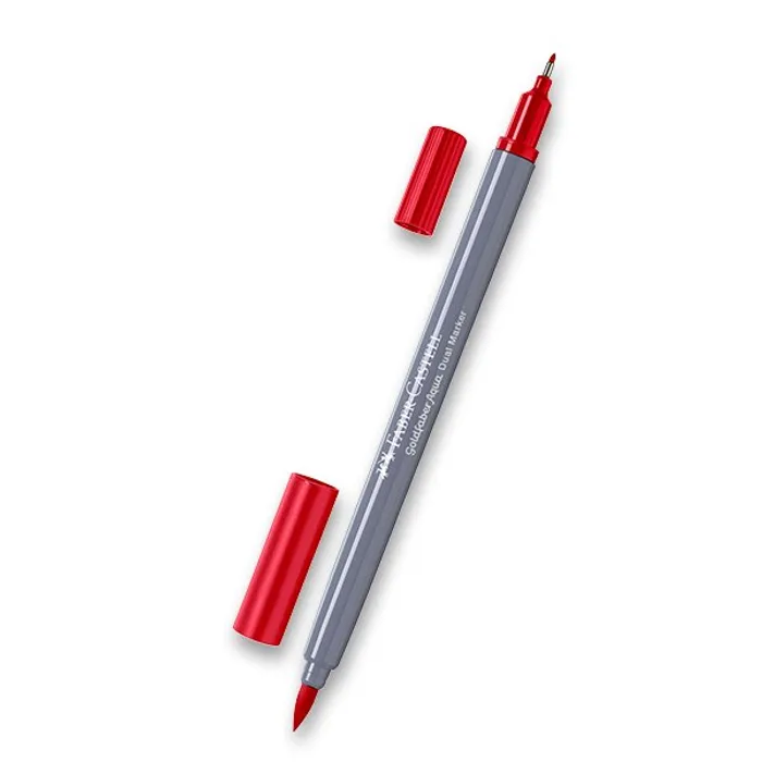 Hlavný obrázok produktu Popisovač Faber-Castell Goldfaber Aqua Dual Marker tm. červená, 121
