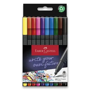 Popisovač Faber-Castell Grip 10 farieb