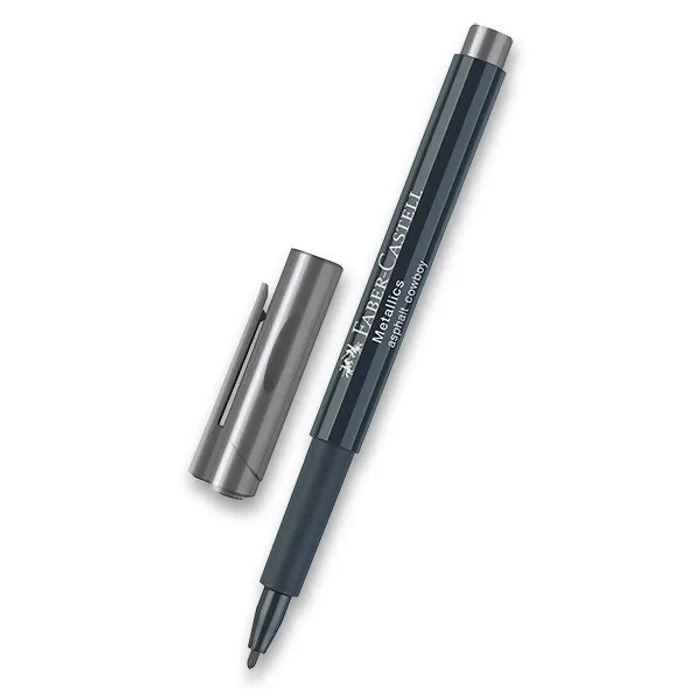 Hlavný obrázok produktu Popisovač Faber-Castell Metallics tmavě stříbrná