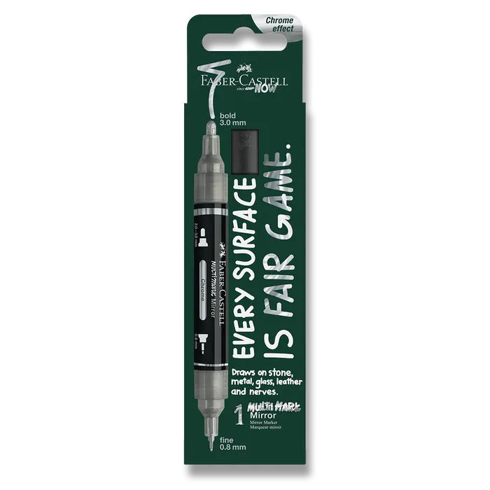 Hlavný obrázok produktu Popisovač Faber-Castell Multimark Mirror - 551, chrome, blistr