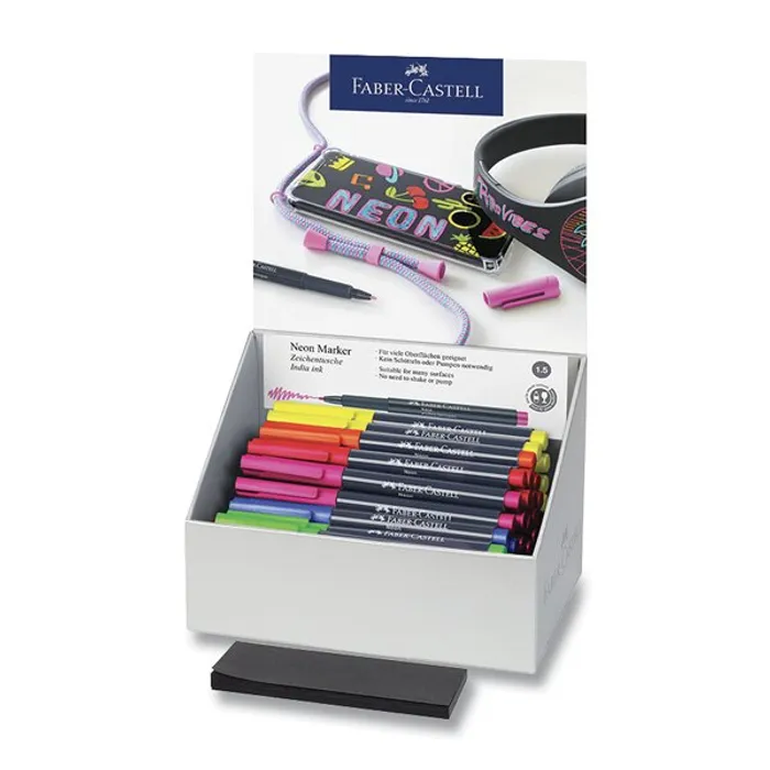Hlavný obrázok produktu Popisovač Faber-Castell Neon stojánek, 60 ks
