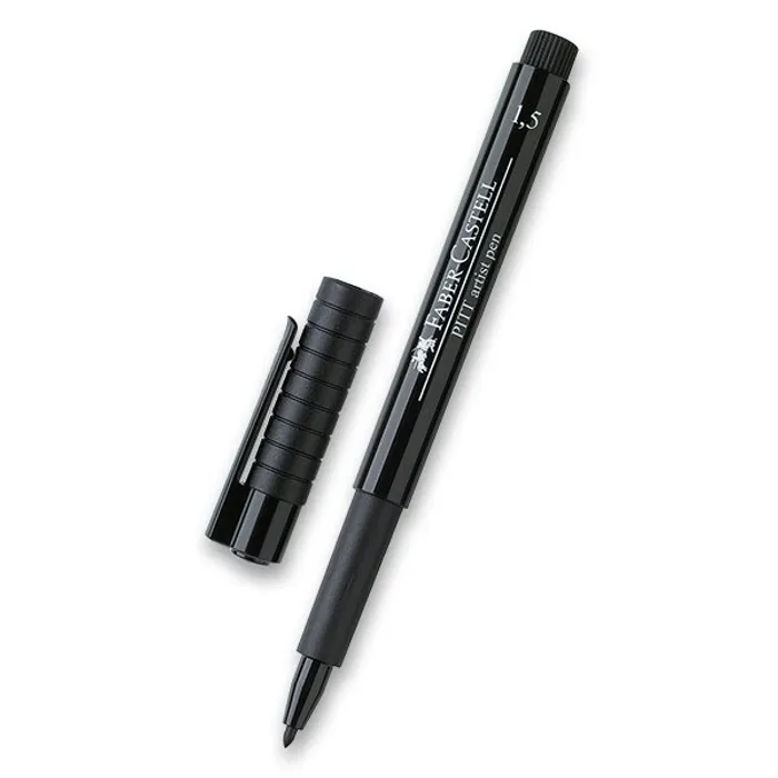 Hlavný obrázok produktu Popisovač Faber-Castell Pitt Artist Pen 1,5 mm, černý