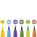 Ďalší obrázok produktu Popisovač Faber-Castell Pitt Artist Pen Brush 6 ks, hrot B, letné odtiene