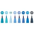 Ďalší obrázok produktu Popisovač Faber-Castell Pitt Artist Pen Brush Blues súprava 8 ks, hrot B