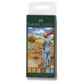 Popisovač Faber-Castell Pitt Artist Pen Brush Fall 6 ks, hrot B, jesenné odtiene