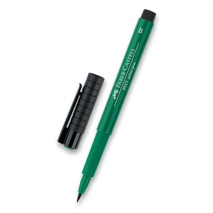 Hlavný obrázok produktu Popisovač Faber-Castell Pitt Artist Pen Brush - zelené odstíny 264