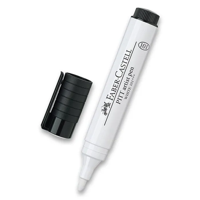 Hlavný obrázok produktu Popisovač Faber-Castell Pitt Artist Pen Bullet Nib - bílý