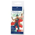 Popisovač Faber-Castell Pitt Artist Pen Comic mix farieb, 6 ks