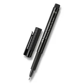 Popisovač Faber-Castell Pitt Artist Pen Fude H, čierny