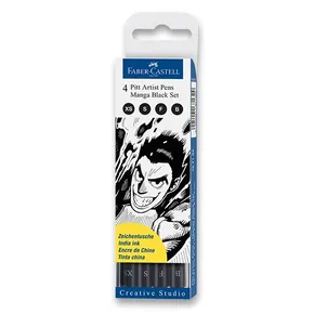 Popisovač Faber-Castell 167132 Pitt Artist Pen Manga 4 kusy, čierne