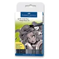 Ďalší obrázok produktu Popisovač Faber-Castell 167107 Pitt Artist Pen Manga 8 kusov, Manga Basic