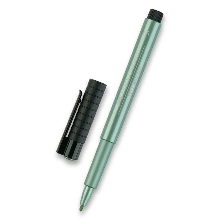 Hlavný obrázok produktu Popisovač Faber-Castell Pitt Artist Pen Metallic zelený
