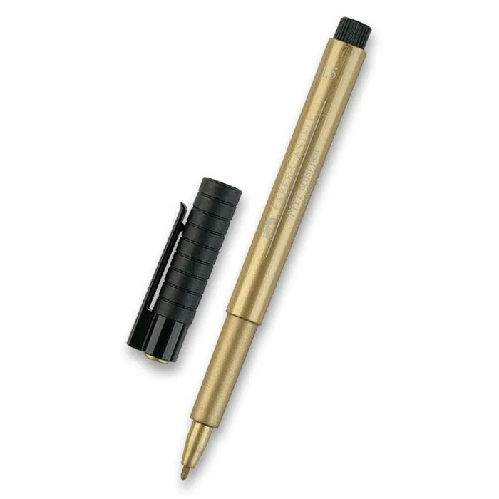 Hlavný obrázok produktu Popisovač Faber-Castell Pitt Artist Pen Metallic zlatý