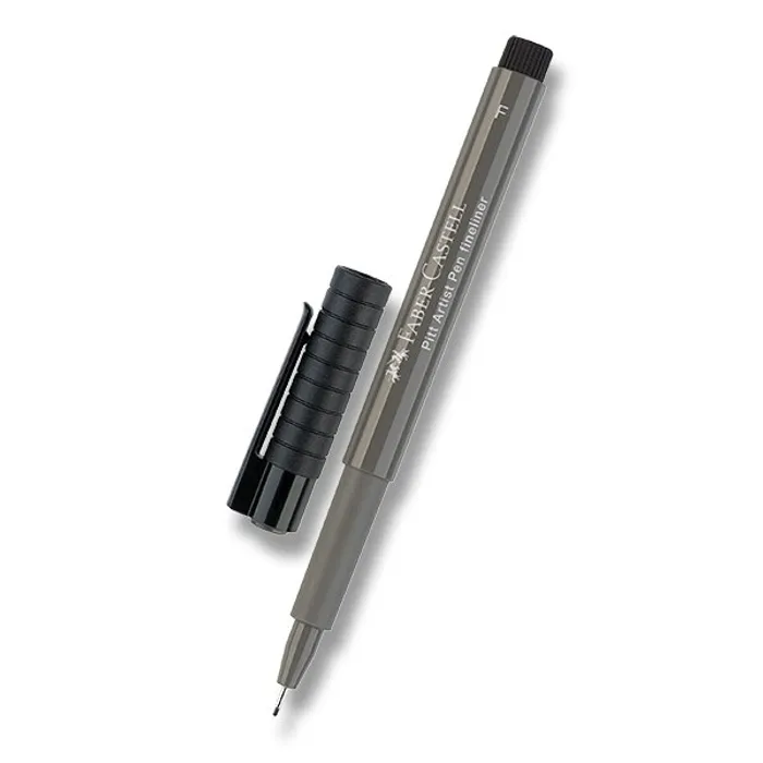 Hlavný obrázok produktu Popisovač Faber-Castell Pitt Artist Pen šedý hrot F