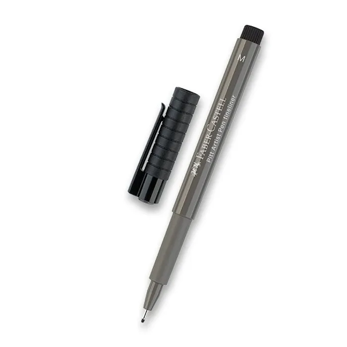 Hlavný obrázok produktu Popisovač Faber-Castell Pitt Artist Pen šedý hrot M