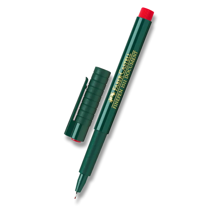 Hlavný obrázok produktu Popisovač Finepen 1511, červená Faber Castell 151121