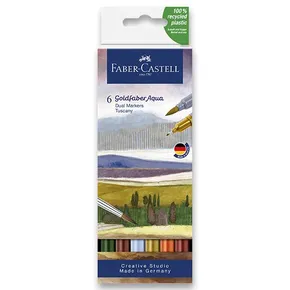 Popisovač Goldfaber Aqua Dual, Tuscany, pl. púzdro 6 ks, Faber-Castell 16452