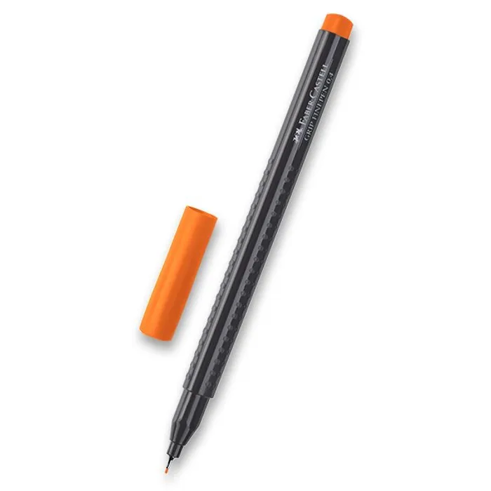 Hlavný obrázok produktu Popisovač Grip 0.4mm, oranžová Faber-Castell 151615