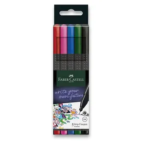 Popisovač Grip Finepen , 0.4 mm, plastové puzd Faber-Castell 151604