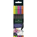 Popisovač Grip Finepen Neon, 0.4 mm, plastové púzdro 5 k Faber-Castell 151603