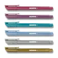 Popisovač Kores Style Brush Marker Metallic, 6 farieb
