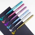 Popisovač Kores Style Brush Marker Metallic, 6 farieb