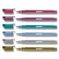 Popisovač Kores Style Brush Marker Metallic, 6 farieb