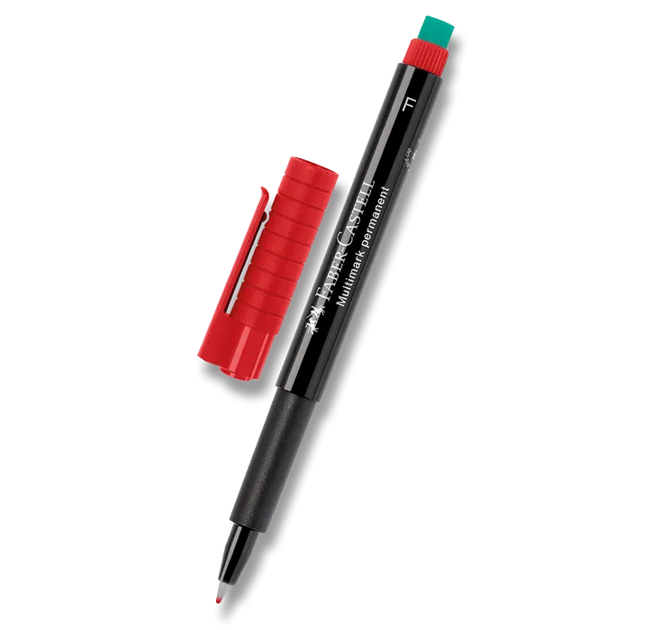 Hlavný obrázok produktu Popisovač Multimark permanent F, červená Faber Castell (151321)