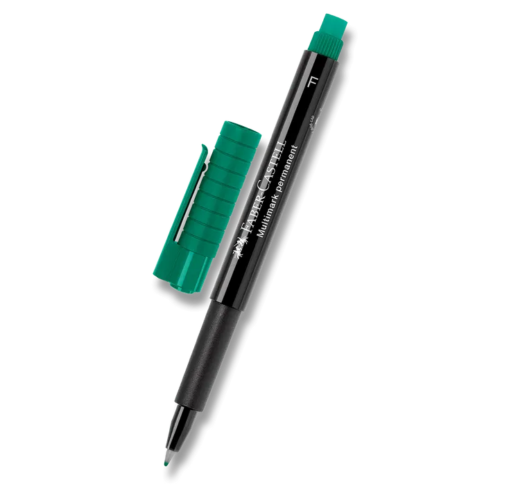 Hlavný obrázok produktu Popisovač Multimark permanent F, zelená Faber Castell (151363)
