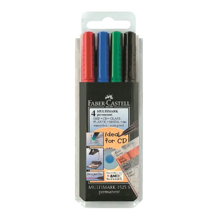 Hlavný obrázok produktu Popisovač Multimark permanent S 4ks Faber Castell (152304)