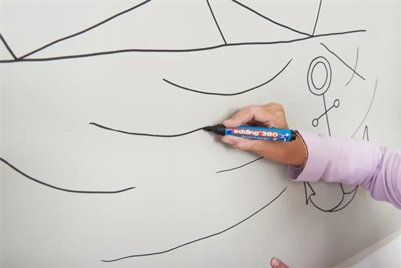 Hlavný obrázok produktu Popisovač na bílou tabuli a flipchart "380", červená, 1,5-3mm, kuželový hrot, EDDING