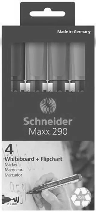 Hlavný obrázok produktu Popisovač na bílou tabuli a flipchart "Maxx 290", 4 barvy, SCHNEIDER