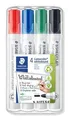 Ďalší obrázok produktu Popisovač na bielu tabuľu Lumicolor 351, 4 farby, kužeľový hrot, 2mm, STAEDTLER