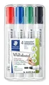 Popisovač na bielu tabuľu Lumicolor 351, 4 farby, kužeľový hrot, 2mm, STAEDTLER