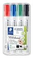 Ďalší obrázok produktu Popisovač na bielu tabuľu Lumocolor 351 B, sada, 4 farby, klinový hrot, STAEDTLER
