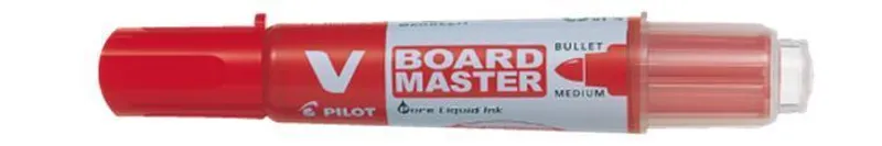 Hlavný obrázok produktu Popisovač na bílou tabuli "V- Board Master", červená, kuželový hrot, 2,3mm, PILOT