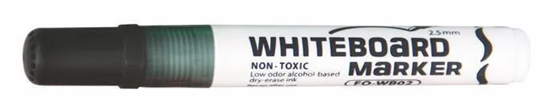 Hlavný obrázok produktu Popisovač na bílou tabuli "WB02", černá, 2,5mm, kuželový hrot, FLEXOFFICE