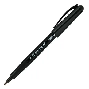 Centropen, markier 4606, čierny, 10ks, 1mm, alkoholová báza. CD/DVD marker, cena za 1ks
