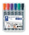 Ďalší obrázok produktu Popisovač na flipchart Lumocolor 356 B, sada, 6 farieb, klinový hrot, STAEDTLER