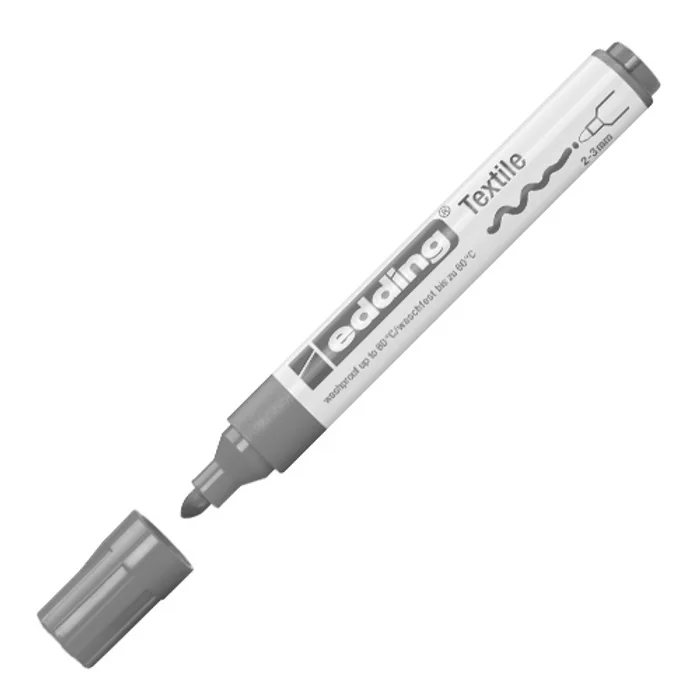 Hlavný obrázok produktu Popisovač na textilie, 1-3 mm, kuželový hrot, světle modrá, EDDING "4500"