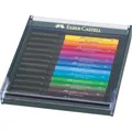 Popisovače Faber-Castell Pitt Artist Pen Brush 12 ks, základné farby