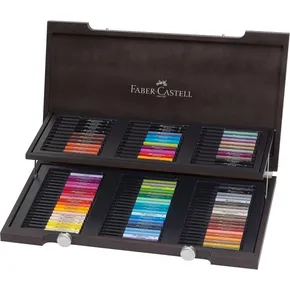 Popisovač Pitt Artist Pen Brush dřevěná kazeta 90ks  Faber Castell 167400
