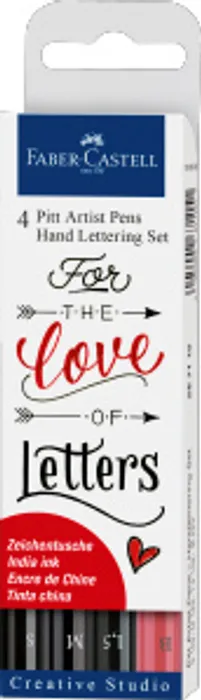 Hlavný obrázok produktu Popisovač Pitt Artist Pen Handlettering, 4ks  Faber Castell 267115