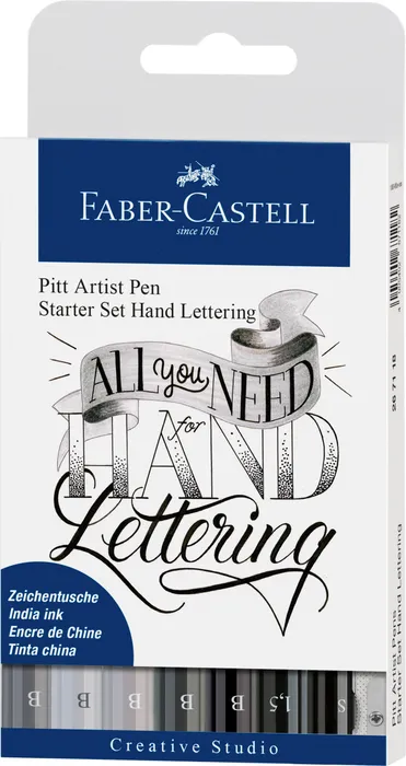 Hlavný obrázok produktu Popisovač Pitt Artist Pen Handlettering Basic, 9ks  Faber Castell 267118