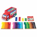 Detské fixy Faber-Castell 155533 Connector plechové autíčko, 33 farieb