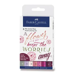 Popisovače Faber-Castell 267124 Pitt Artist Pen Hand Lettering 8 kusov