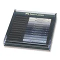 Popisovače Faber-Castell 267423 Pitt Artist Pen Brush 12 ks, odtiene šedej