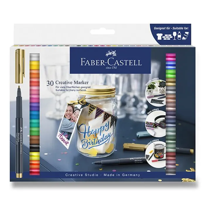 Hlavný obrázok produktu Popisovače Faber-Castell 30 ks